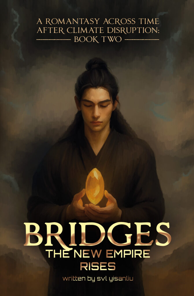 Bridges, the second book in the ACD Romantasy Across Time queer fantasy series. 