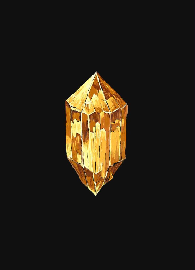 Crystal, color sketch, drawn in Procreate by svl