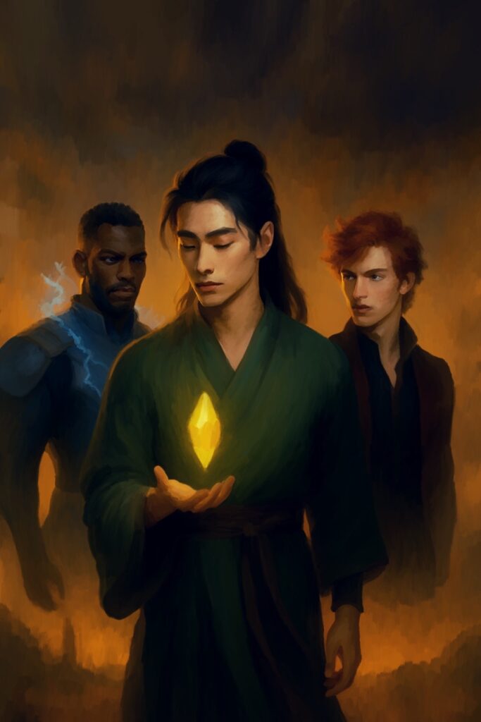 Taj, Song and Riley: color drawing, drawn in Procreate by svl