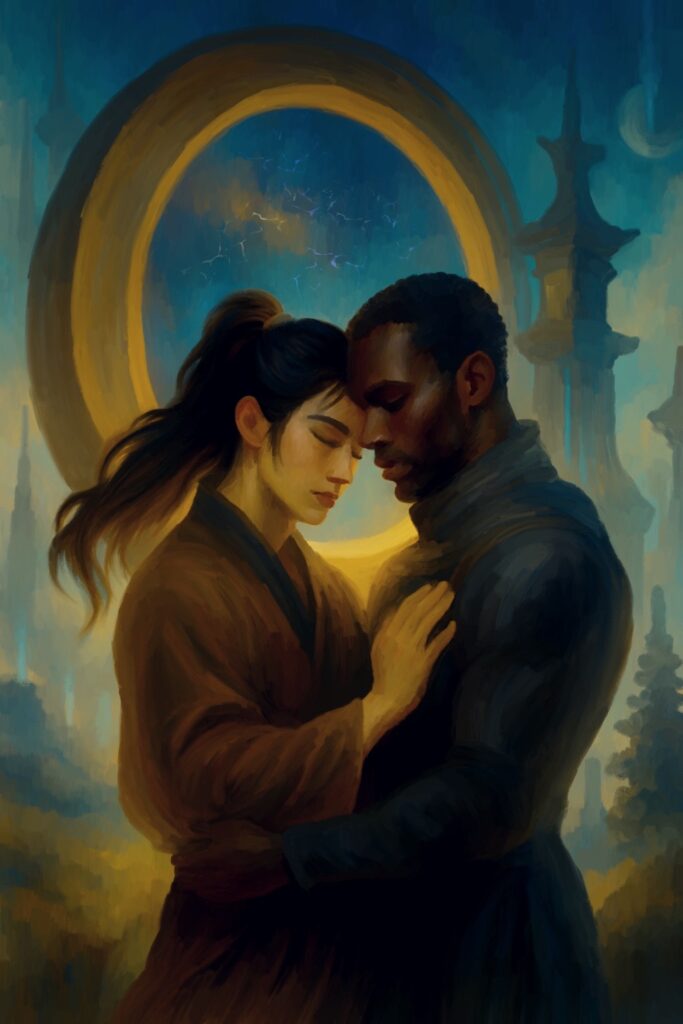 Taj and Song: color drawing, drawn in Procreate by svl