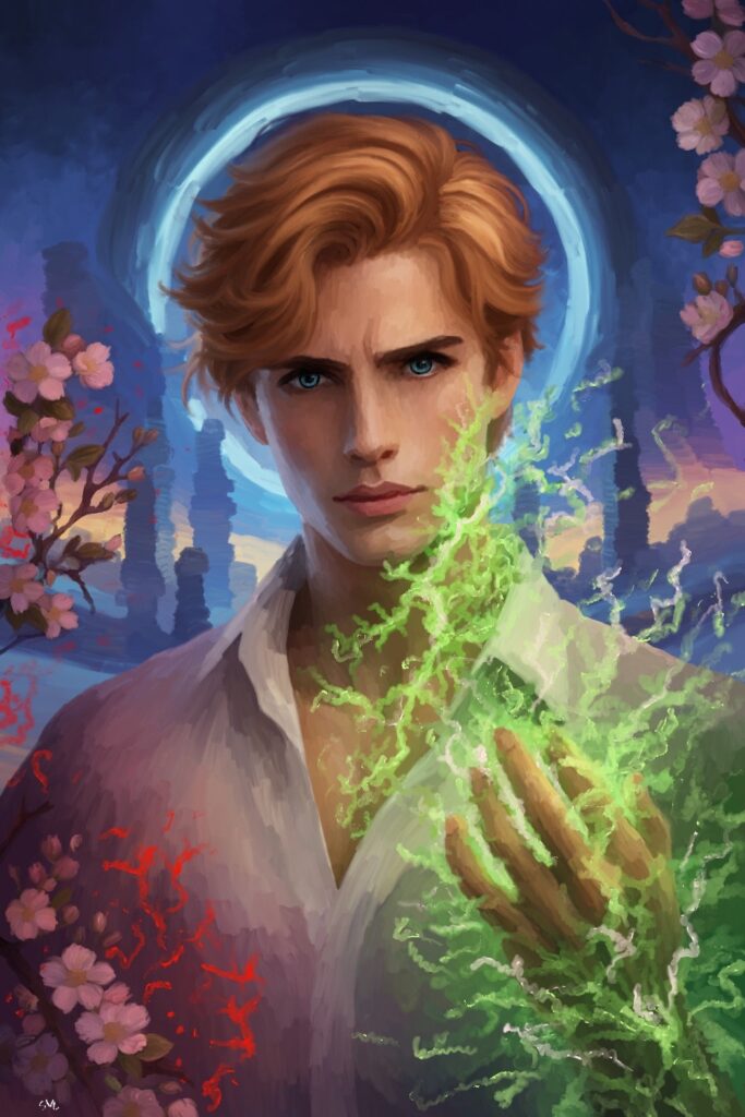 Image of Jo, queer character from MM Romance Fantasy Book by svl yisanliu
