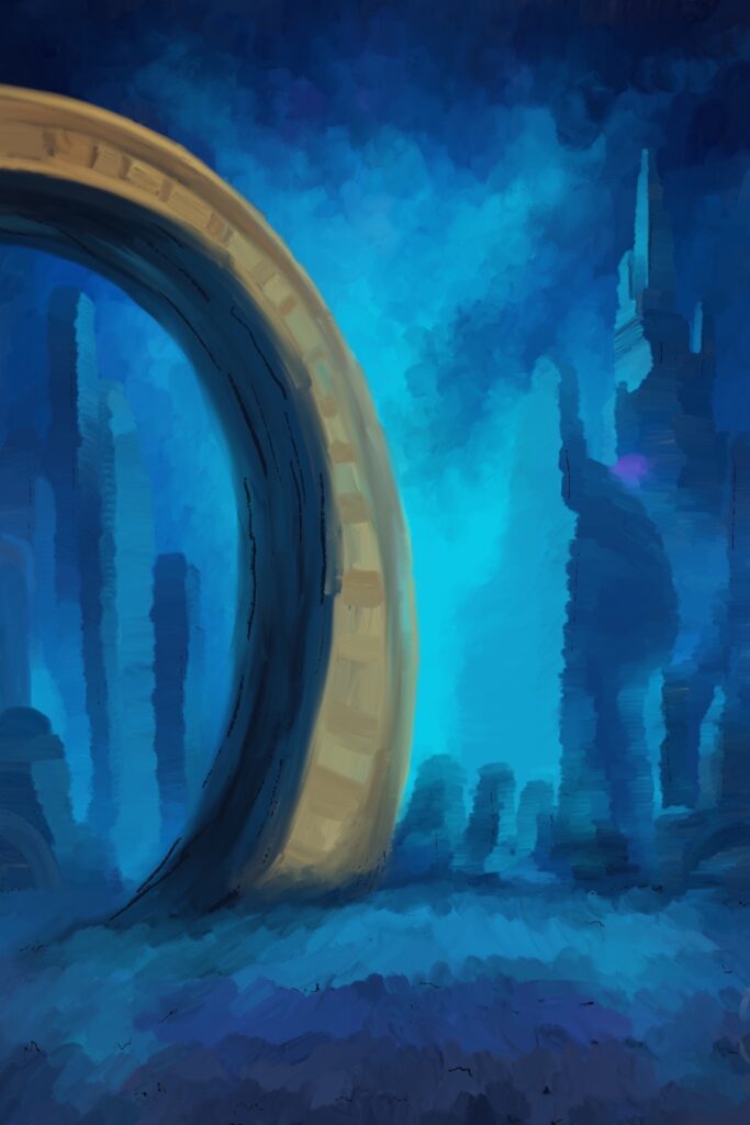 MM Fantasy Romance Art: the Gate in the Empire