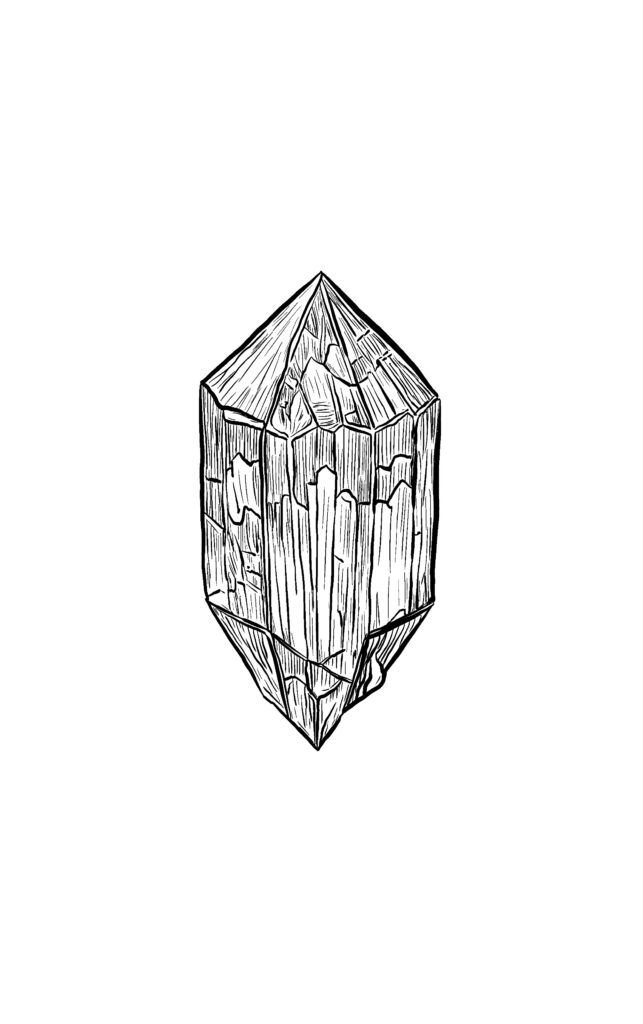 Sketch of an artificial energy source: Crystal, for queer fantasy stories