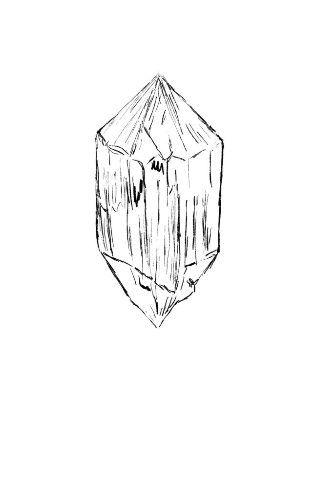 Sketch of an artificial energy source: Crystal, for queer fantasy stories