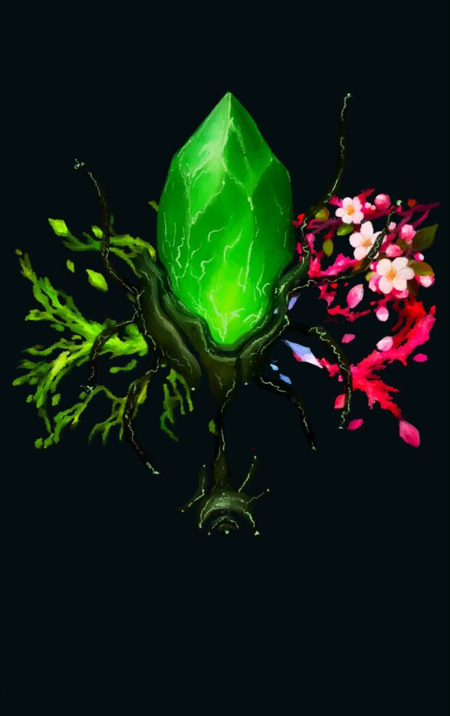 Green Crystal for Gay Post-Apo Romantasy
